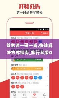 管家婆一码一肖,快速解决方式指南_旅行者版OBY19.93