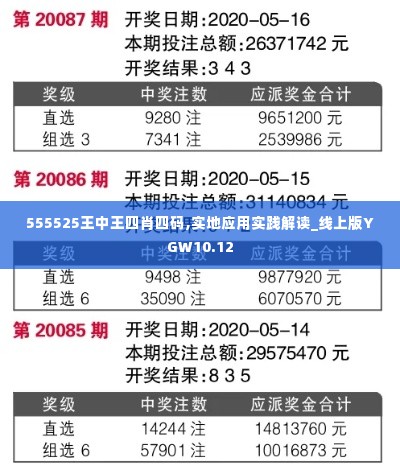 555525王中王四肖四码,实地应用实践解读_线上版YGW10.12