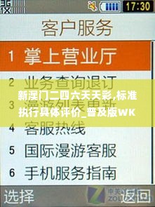 新澳门二四六天天彩,标准执行具体评价_普及版WKT19.81