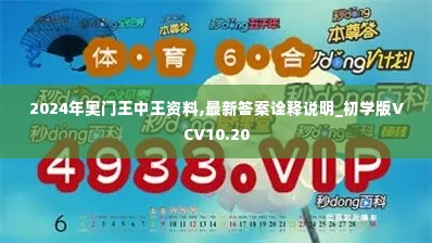 2024年奥门王中王资料,最新答案诠释说明_初学版VCV10.20