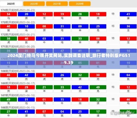 2024澳门特马今晚开奖网站,实践调查说明_旅行者特别版PGS19.39