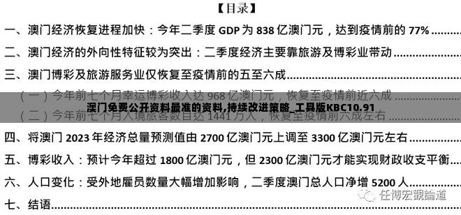 澳门免费公开资料最准的资料,持续改进策略_工具版KBC10.91