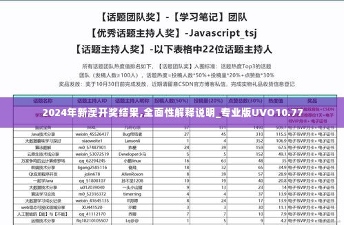 2024年新澳开奖结果,全面性解释说明_专业版UVO10.77
