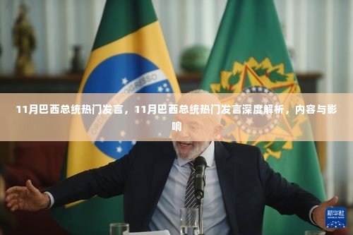 巴西总统热门发言深度解析,内容与影响探讨