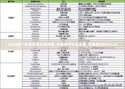 2024澳门开奖现场开奖结果,平衡执行计划实施_百搭版DBN10.35