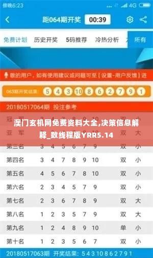 澳门玄机网免费资料大全,决策信息解释_数线程版YRR5.14