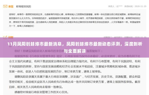 凤阳划入蚌埠市最新动态深度解析与全面解读,最新消息与动态评测报告