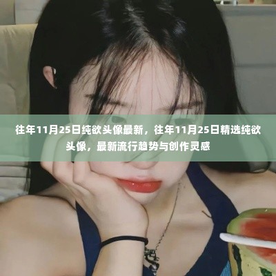 精选纯欲头像,往年11月25日流行趋势与创作灵感大放送