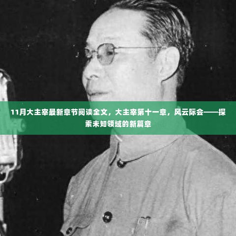 大主宰第十一章,风云际会——新篇章探索未知领域全文阅读