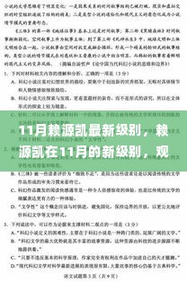 赖源凯在11月的最新级别,观点阐述与深度解析