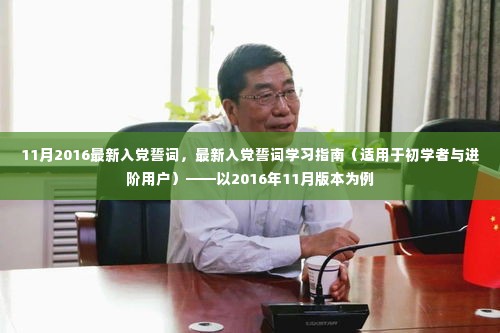 最新入党誓词学习指南,从初学者到进阶用户的全方位指南(2016年11月版)