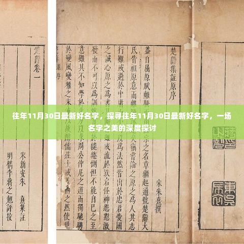 探寻往年11月30日最新好名字,深度探讨名字之美