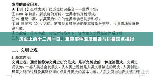 十二月一日军事事件深度解读与排名观点探讨
