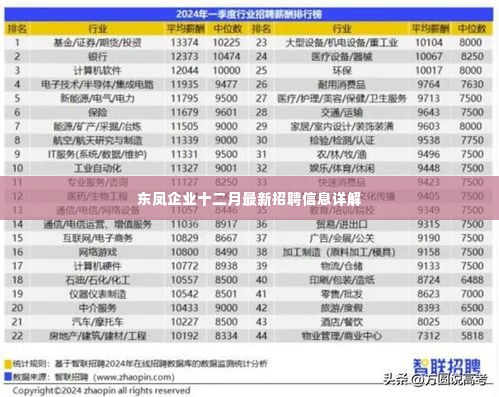 东凤企业十二月最新招聘全解析