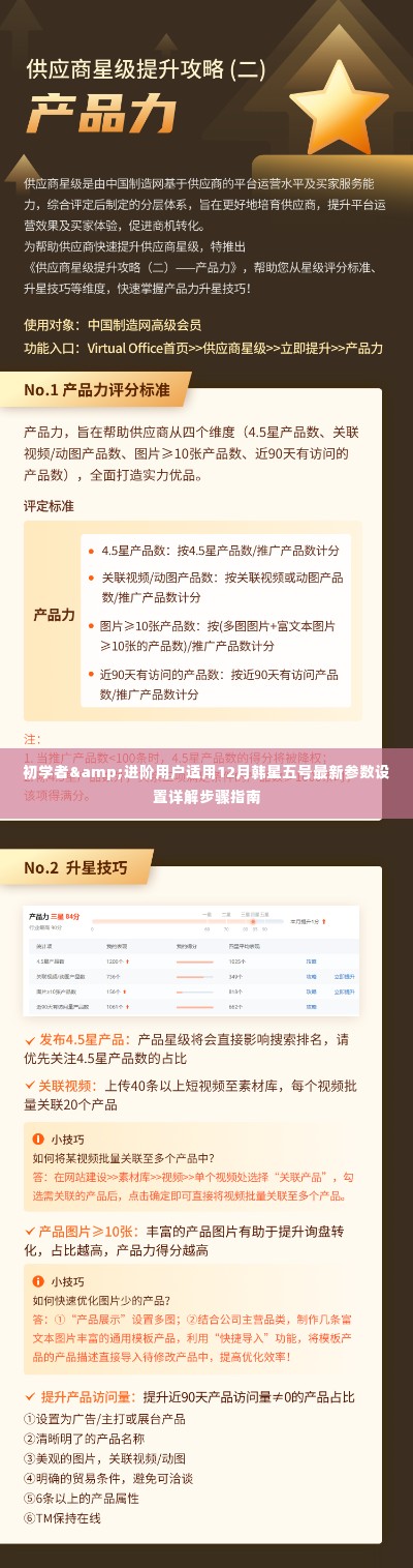 韩星五号最新参数设置详解步骤指南,适合初学者与进阶用户参考(12月版)