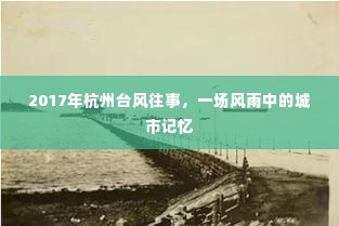 杭州台风往事,风雨中的城市记忆(一场回忆之旅)
