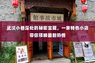 武汉小巷深处的秘密宝藏,特色小店带你探寻最新风情