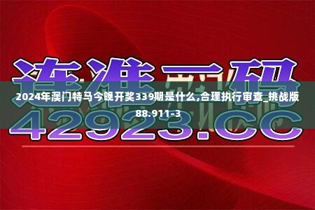 2024年澳门特马今晚开奖339期是什么,合理执行审查_挑战版88.911-3