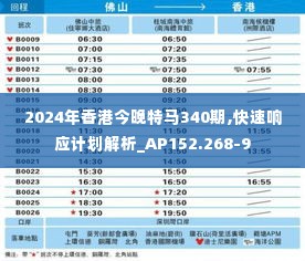 2024年香港今晚特马340期,快速响应计划解析_AP152.268-9
