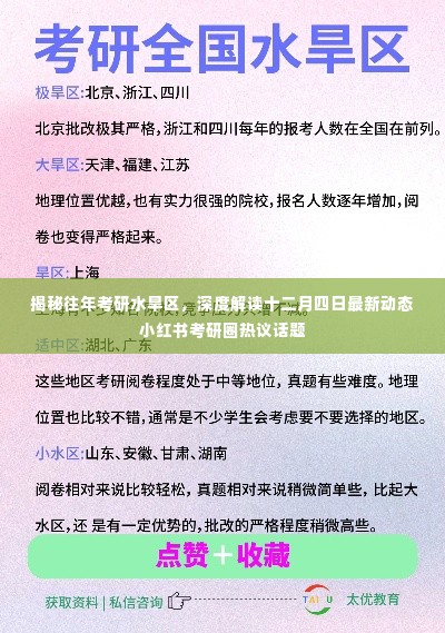 揭秘考研水旱区与最新动态,小红书考研圈热议揭秘往年考研水旱区及十二月四日最新动态解读