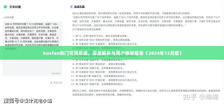 Busfan热门后缀深度解析与用户体验报告(2024年最新版)