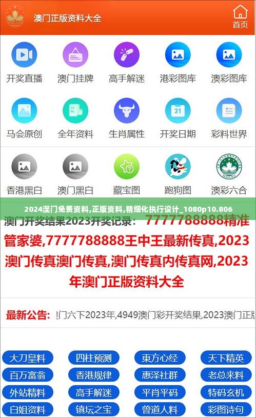 2024澳门免费资料,正版资料,精细化执行设计_1080p10.806