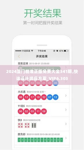 2024澳门精准正版免费大全341期,快速设计响应方案_VIP6.303