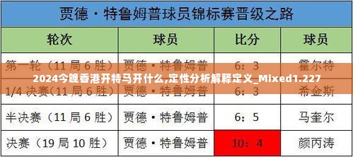 2024今晚香港开特马开什么,定性分析解释定义_Mixed1.227