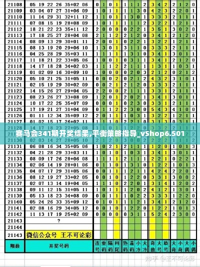 赛马会341期开奖结果,平衡策略指导_vShop6.501