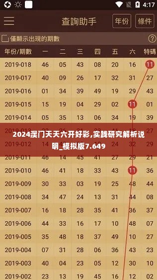 2024澳门天天六开好彩,实践研究解析说明_模拟版7.649