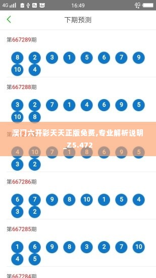 澳门六开彩天天正版免费,专业解析说明_Z5.472