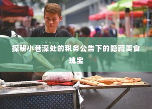 税务公告背后的隐藏美食瑰宝,小巷深处的探秘之旅
