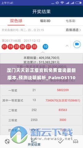 澳门天天彩正版资料免费查询最新版本,预测说明解析_PalmOS110.108