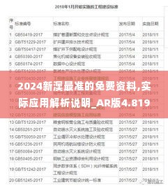 2024新澳最准的免费资料,实际应用解析说明_AR版4.819