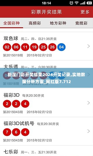 新澳门彩开奖结果2024开奖记录,实地数据分析方案_网红版7.712