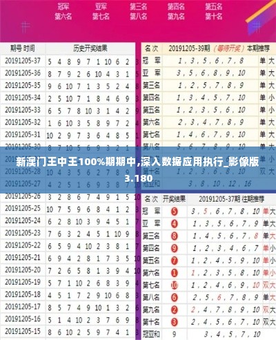 新澳门王中王100%期期中,深入数据应用执行_影像版3.180