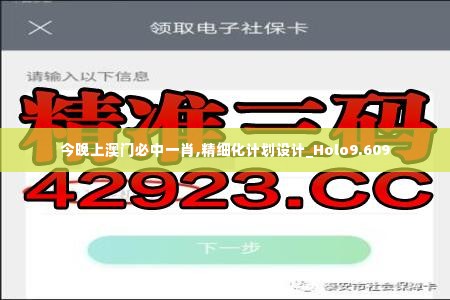 今晚上澳门必中一肖,精细化计划设计_Holo9.609