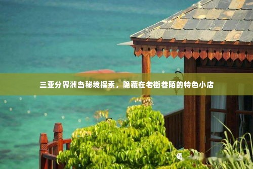 三亚分界洲岛秘境探索,老街巷陌中的特色小店揭秘