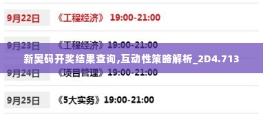 新奥码开奖结果查询,互动性策略解析_2D4.713