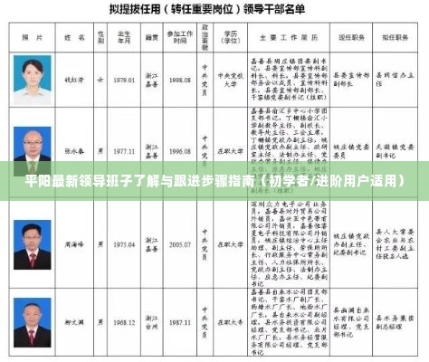 平阳最新领导班子了解与跟进指南(适合初学者与进阶用户)
