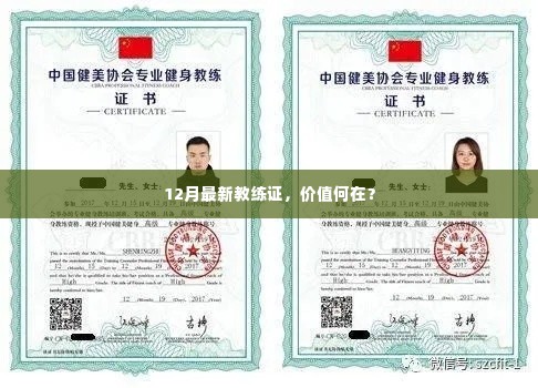 12月最新教练证价值解析,为何值得一考?