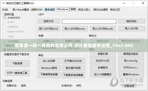 管家婆一码一肖资料免费公开,统计解答解析说明_The7.844