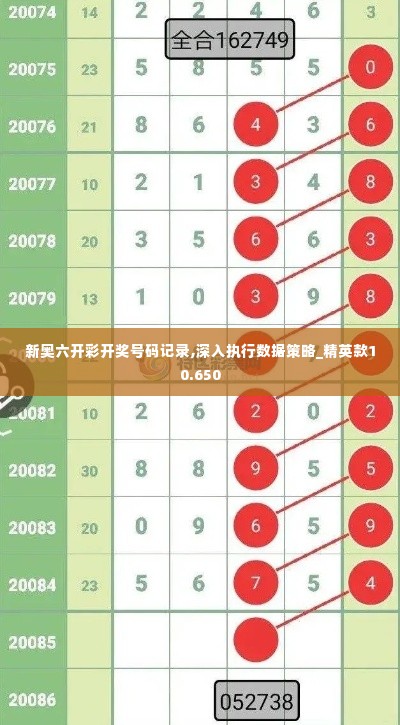 新奥六开彩开奖号码记录,深入执行数据策略_精英款10.650
