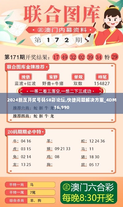 2024新澳开奖号码58彩论坛,快捷问题解决方案_4DM16.990