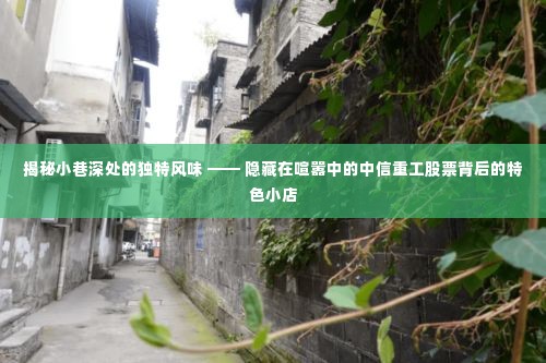 揭秘中信重工股票背后的独特风味小店,小巷深处的隐藏美食秘境