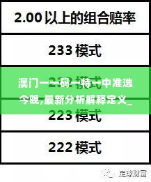 澳门一一码一特一中准选今晚,最新分析解释定义_纪念版4.186