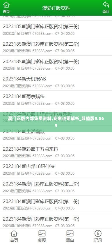 澳门正版内部免费资料,专家说明解析_超值版9.569