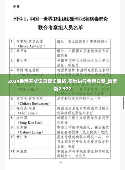 2024香港开奖记录查询表格,实地执行考察方案_微型版2.972