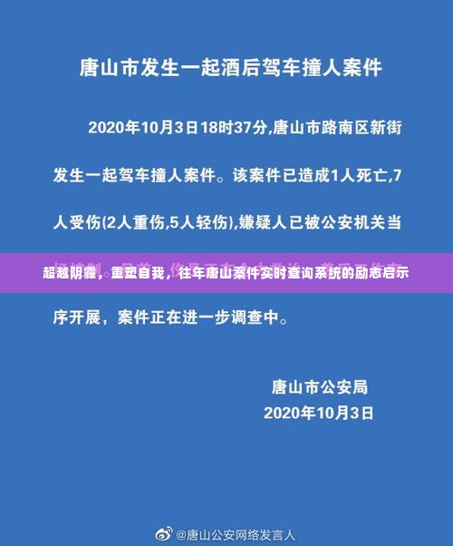 超越阴霾重塑自我,唐山案件实时查询系统的励志故事启示
