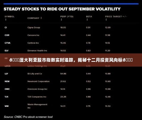 澳大利亚股市指数实时追踪揭秘十二月投资风向标动向